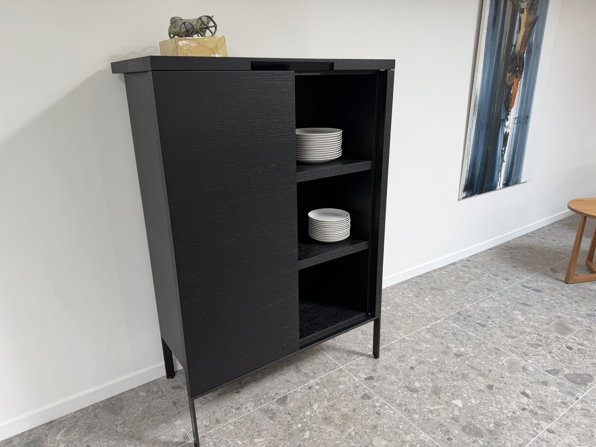 B&B Italia-Maxalto kast Mida met draaideuren eik zwart